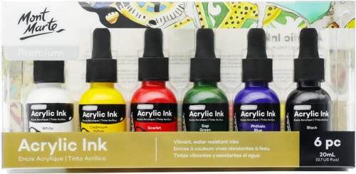 Mont Marte Acrylic Ink Set of 6