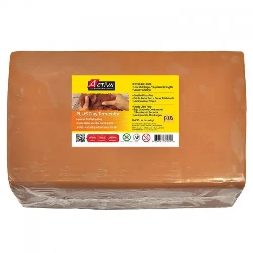 Activa Products, Inc. Activa PLUS Air Drying Clay, Terracotta, 22# 