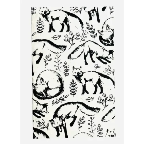  Giftsland Softcover Journal, Foxes on Cream, 5" x 8" 