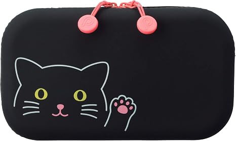PuniLabo Zipper Pouch, Black Cat