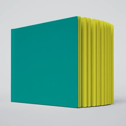  Uglybooks - Colored Paper Sketchbook, 5.75"x8", Blank - Lemon Shock No. 2 