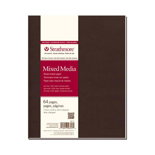Strathmore Softcover Art Journals, 500 Series Mixed Media,  7.75" x 9.75"