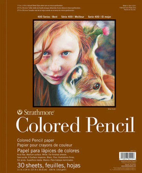 Strathmore Artist Papers Colored Pencil Pad - 400 Series - 9 x 12 - 30 Shts/Pad