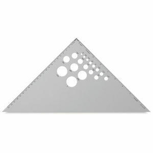 Alumicolor 10in 45/90 Triangle, Silver