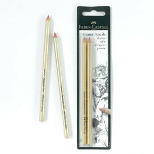 Faber-Castell Blistercard - 2ct Eraser Pencils