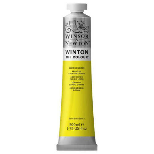  Winsor & Newton Winton Oil Color, 200ml, Cadmium Lemon 