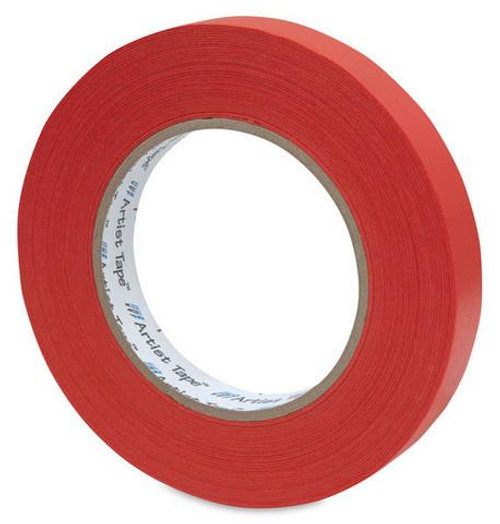 Pro Tapes LLC ProTapes Artist Tape, Red, 3/4" x 60yds  Pro Tapes LLC ProTapes Artist Tape, Red, 3/4" x 60yds