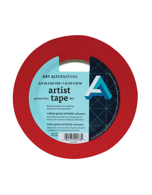 Art Alternatives Artist Tape, Red, 3/4" x 60yds