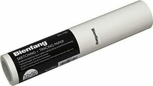 Bienfang - 106 White Sketching and Tracing Roll - 12 x 50 yds