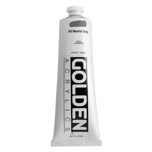 Golden Artist Colors Golden Heavy Body Acrylic, 5oz., Neutral Grey N5 