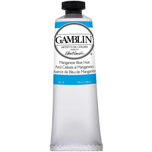 Gamblin Artist's Colors Gamblin Artist Grade Oil Color, 37ml Tube, Manganese Blue Hue