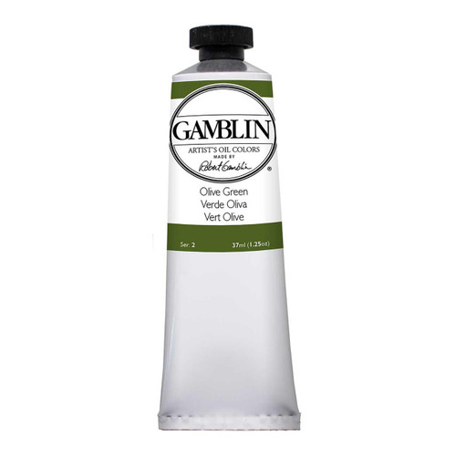 Gamblin Artist's Colors Gamblin Artist Grade Oil Color, 37ml Tube, Olive Green 