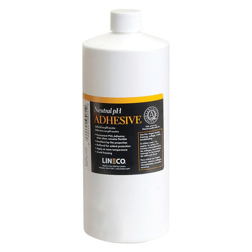  Lineco Neutral pH Adhesive, Permanent PVA Glue, Dries Clear, 32oz Bottle (Quart) 