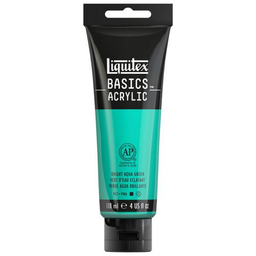  Liquitex - BASICS Acrylic Color - 4 oz. Tube - Bright Aqua Green 