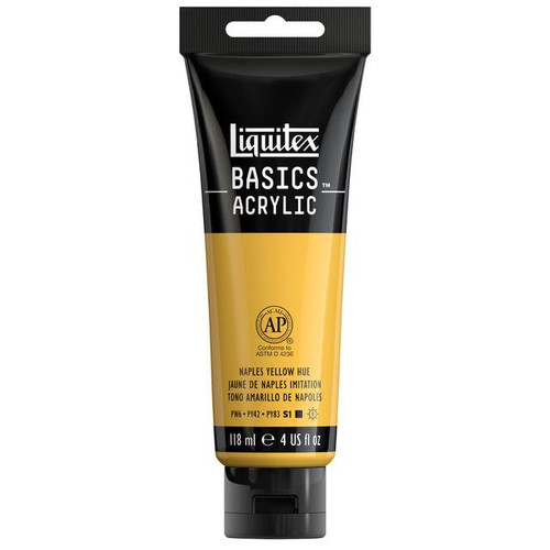  Liquitex - BASICS Acrylic Color - 4 oz. Tube - Naples Yellow 