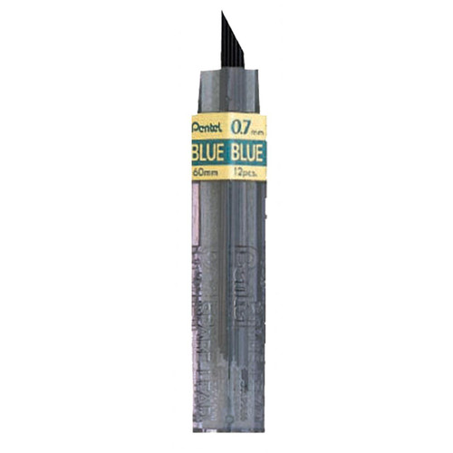  Pentel - Hi-Polymer Colored Leads - Blue Leads - .7mm 