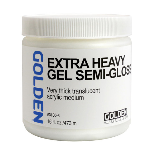 Golden Artist Colors Golden Extra Heavy Gel, Semi-Gloss, 16oz. 