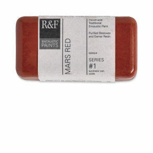 RandF HANDMADE PAINT RandF Handmade Paints - Encaustic Paint - 40ml Cakes - Mars Red