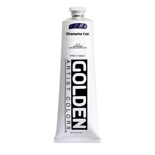 Golden Artist Colors Golden Heavy Body Acrylic, 5oz., Ultramarine Violet 
