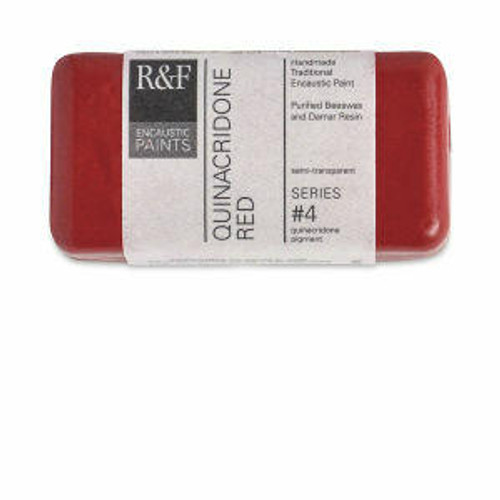 RandF HANDMADE PAINT RandF Handmade Paints - Encaustic Paint - 40ml Cakes - Quinacridone Red