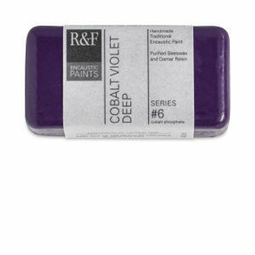 RandF HANDMADE PAINT RandF Handmade Paints - Encaustic Paint - 40ml Cakes - Cobalt Violet Deep