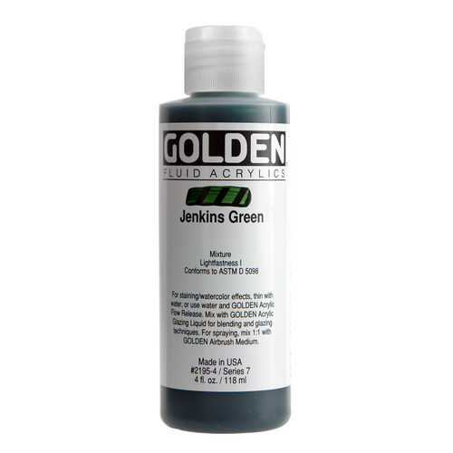 Golden Artist Colors Fluid Jenkins Green 4oz