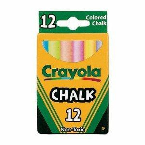 Crayola - Chalk - Colored 12/Box