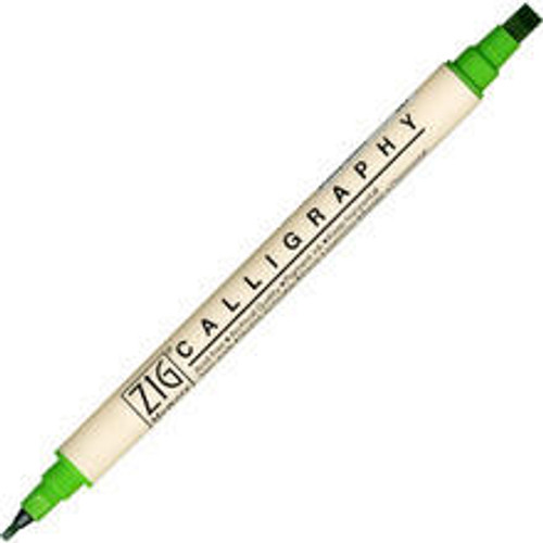 KURETAKE/ZIG Zig - Memory System Calligraphy Marker - Spring Green 