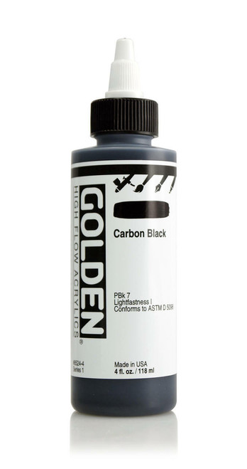 Golden Artist Colors High Flow Carbon Black 4oz
