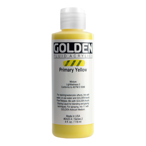 Golden Artist Colors Fluid Primary Yellow 4oz