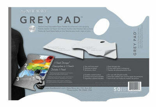 NEW WAVE, LLC New Wave - Grey Pad Paper Palette - 11 x 16 - Ergonomic, 50 Shts/Pad