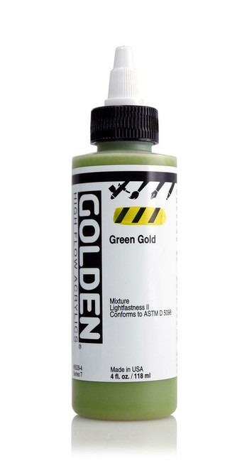 Golden Artist Colors High Flow Green Gold 4oz