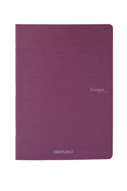 Fabriano EcoQua Notebook, 8.27" x 11.69", A4, Lined, 40 Sheets, Wine