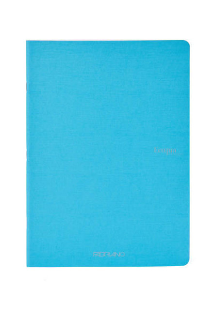 Fabriano EcoQua Notebook, 8.27" x 11.69", A4, Lined, 40 Sheets, Turquoise