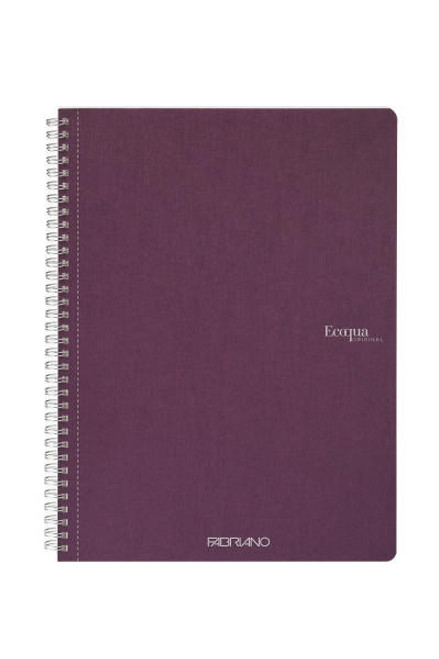 Fabriano EcoQua Spiral-Bound Notebook, 8.27" x 11.69", A4, Blank, 70 Sheets, Win