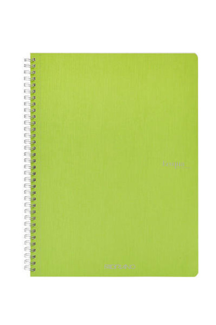  Fabriano EcoQua Spiral-Bound Notebook, 8.27" x 11.69", A4, Blank, 70 Sheets, Lim 