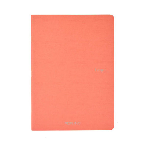 Fabriano EcoQua Notebook, 5.83" x 8.27", A5, Blank, 40 Sheets, Flamingo