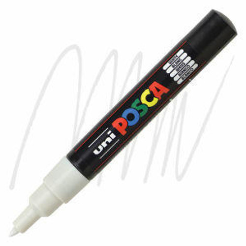 posca POSCA Paint Marker, PC-1M Extra Fine, White