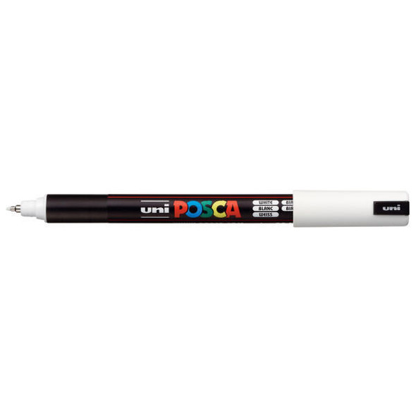posca POSCA Paint Pen, PC-1MR Ultra-Fine Tip, White posca POSCA Paint Pen, PC-1MR Ultra-Fine Tip, White