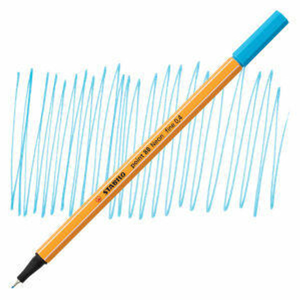 Stabilo STABILO point 88 Pen, Neon Blue