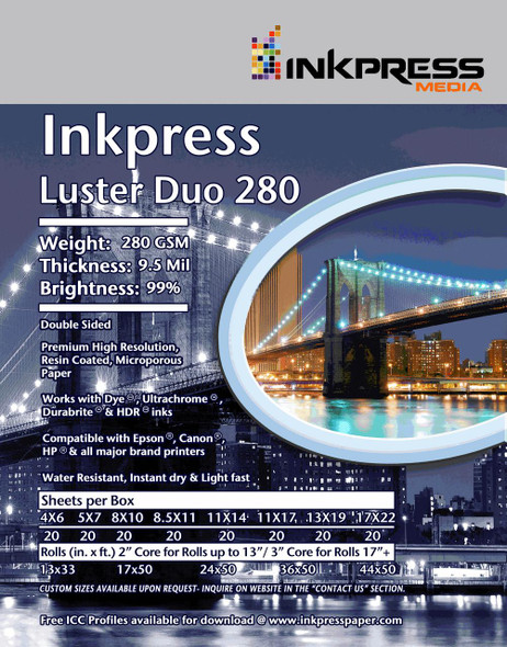 Inkpress Luster Duo 11x17 20sh