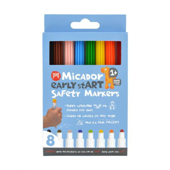  Micador early stART Safety Markers, 8-Colors 