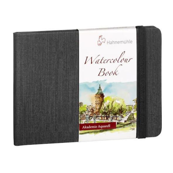 HAHNEMUEHLE The Zigzagbook 300 G/M2 Watercolor Notebook with 18 Fls,  Natural White, 5.5 x 5.5 inches (10625002)