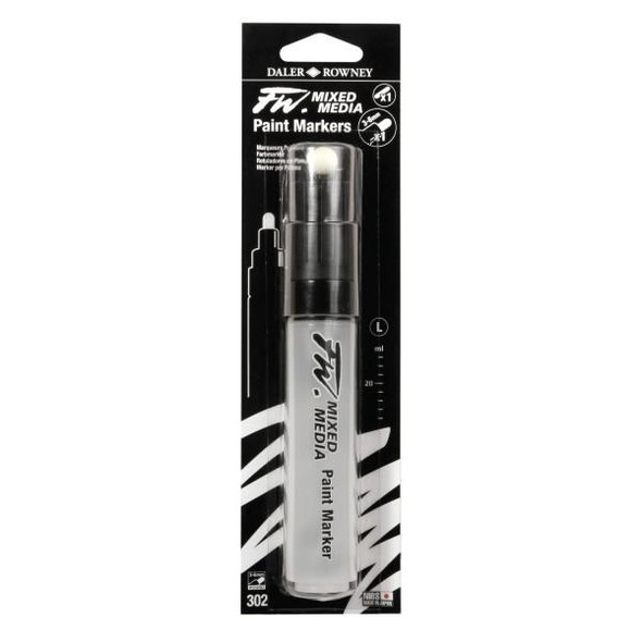  Daler-Rowney FW Empty Marker Set, 1 Large Barrel With 6mm Round Nib 