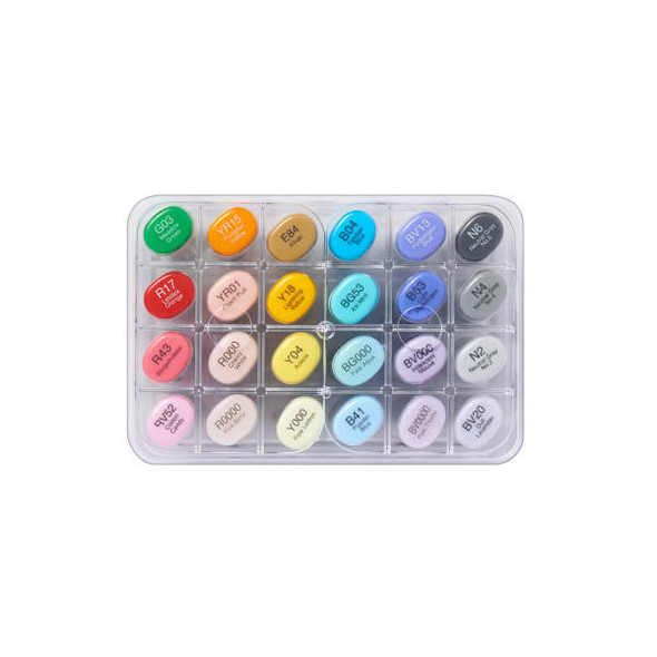 Copic Sketch Marker Set, 24-Piece Manga Set, V2