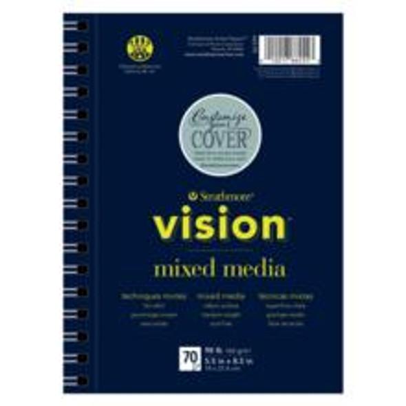Strathmore Artist Papers Strathmore Vision Mixed Media Paper Pad, 5.5 x 8.5 , 70 Sheets