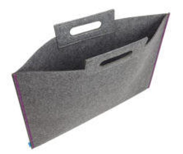  Itoya Profolio Midtown Bag, 23" x 31", Gray/Purple 