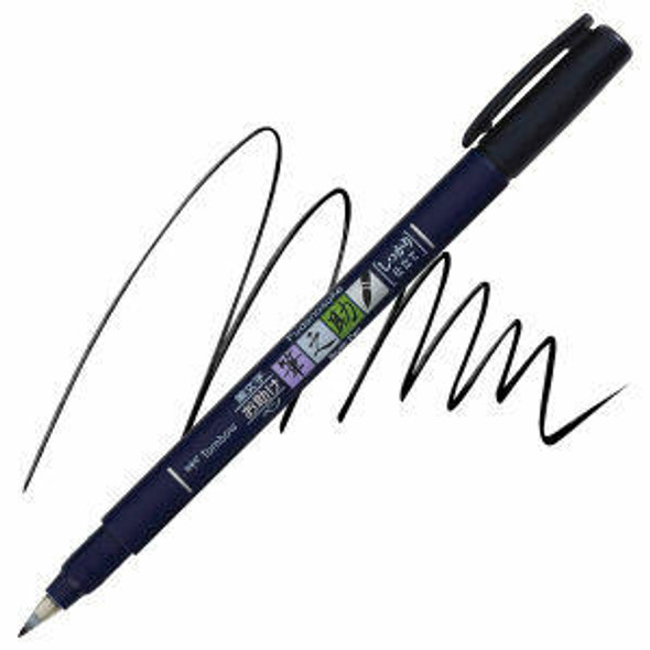 TOMBOW, INC Tombow Fudenosuke Colored Brush Pen, Black
