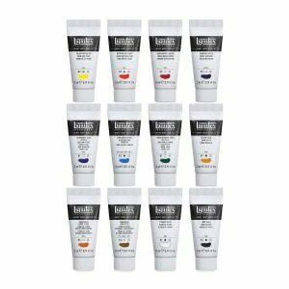 Liquitex Liquitex acrylic paint school colors regular type white No. 6 12  color set traditional colors R3 10ml 