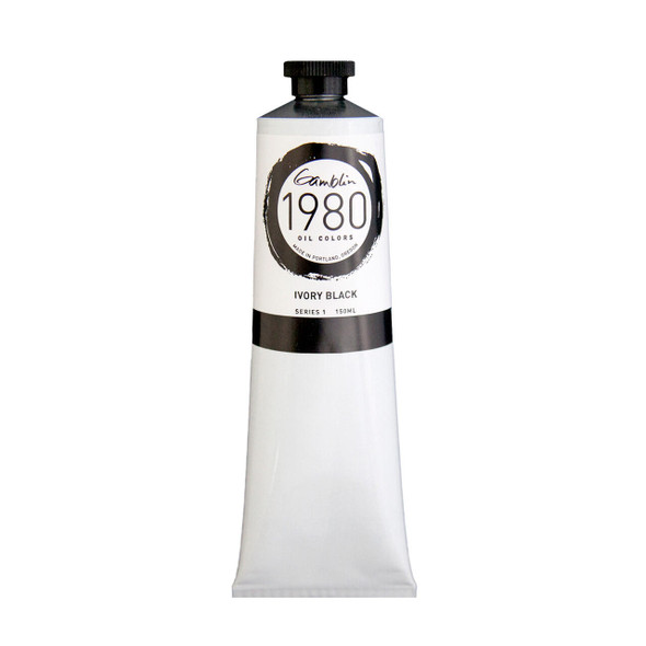 Gamblin Artist's Colors Gamblin 1980 Oil Color, 150ml, Ivory Black